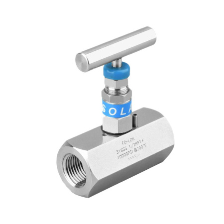 SS-V5-F8-6 Игольчатый клапан серия V5 [Внутренняя резьба NPT 1/2"] Cv-(Ду-6 мм) Тип: Прямой; Материа