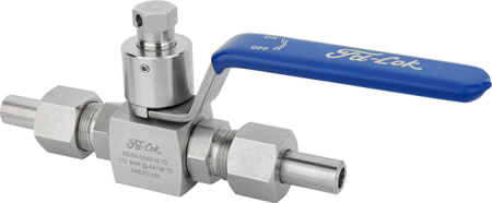 SS-B4-SM25-P19 Шаровой кран серия B4 [Обжимной фитинг 25 мм] Cv-30(Ду-19 мм) Тип: 2-ходовой; Материал: нерж.сталь 316; Материал седла: PEEK