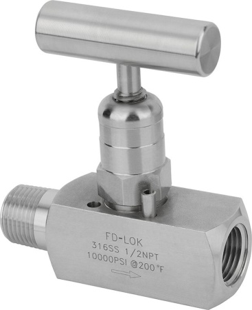 SS-V9G-F8-6 Игольчатый клапан серия V9G [Внутренняя резьба NPT 1/2"] Cv-1,8(Ду-6,4 мм) Тип: Прямой; 