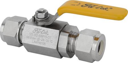 SS-B2-F8-9 Шаровой кран серия B2 [Внутренняя резьба NPT 1/2"] Cv-9,25(Ду-9,0 мм) Тип: 2-ходовой; Мат